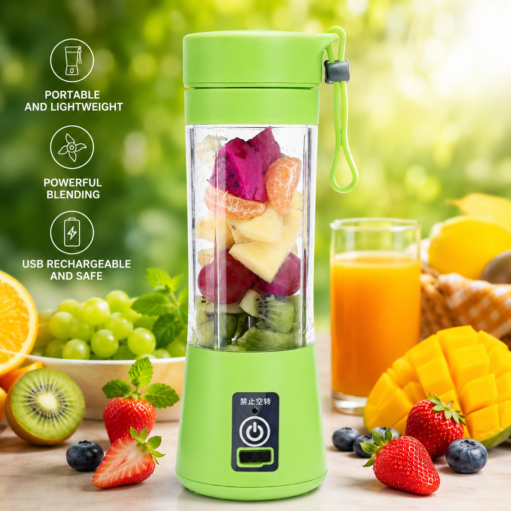 Mini Juicer Blender 6 Blades USB Portable 380ml  Ar