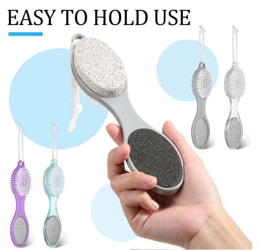 4 in 1 Pedicure Tool Callus Remover Brush – Complete Foot Care  Ar