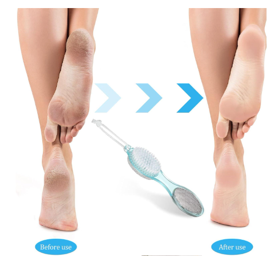 4 in 1 Pedicure Tool Callus Remover Brush – Complete Foot Care  Ar