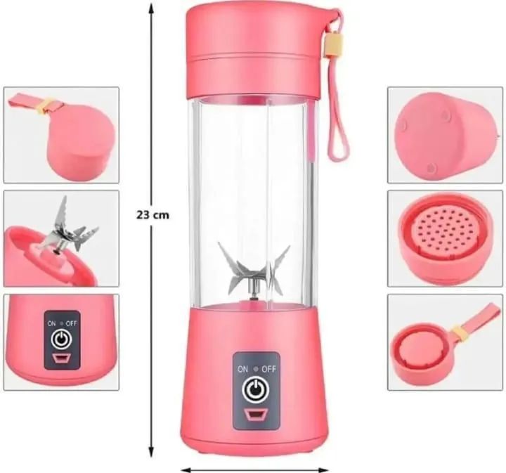 Mini Juicer Blender 6 Blades USB Portable 380ml  Ar