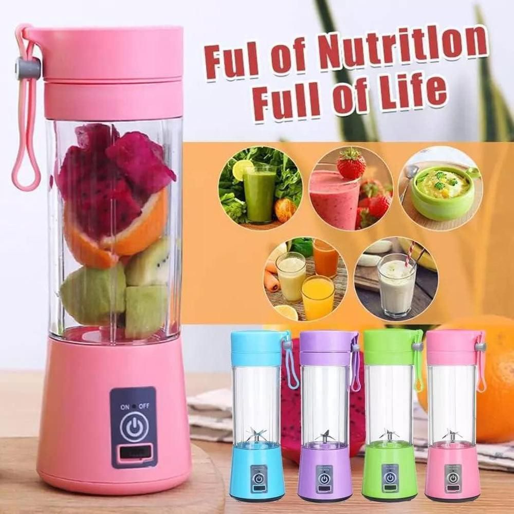 Mini Juicer Blender 6 Blades USB Portable 380ml  Ar