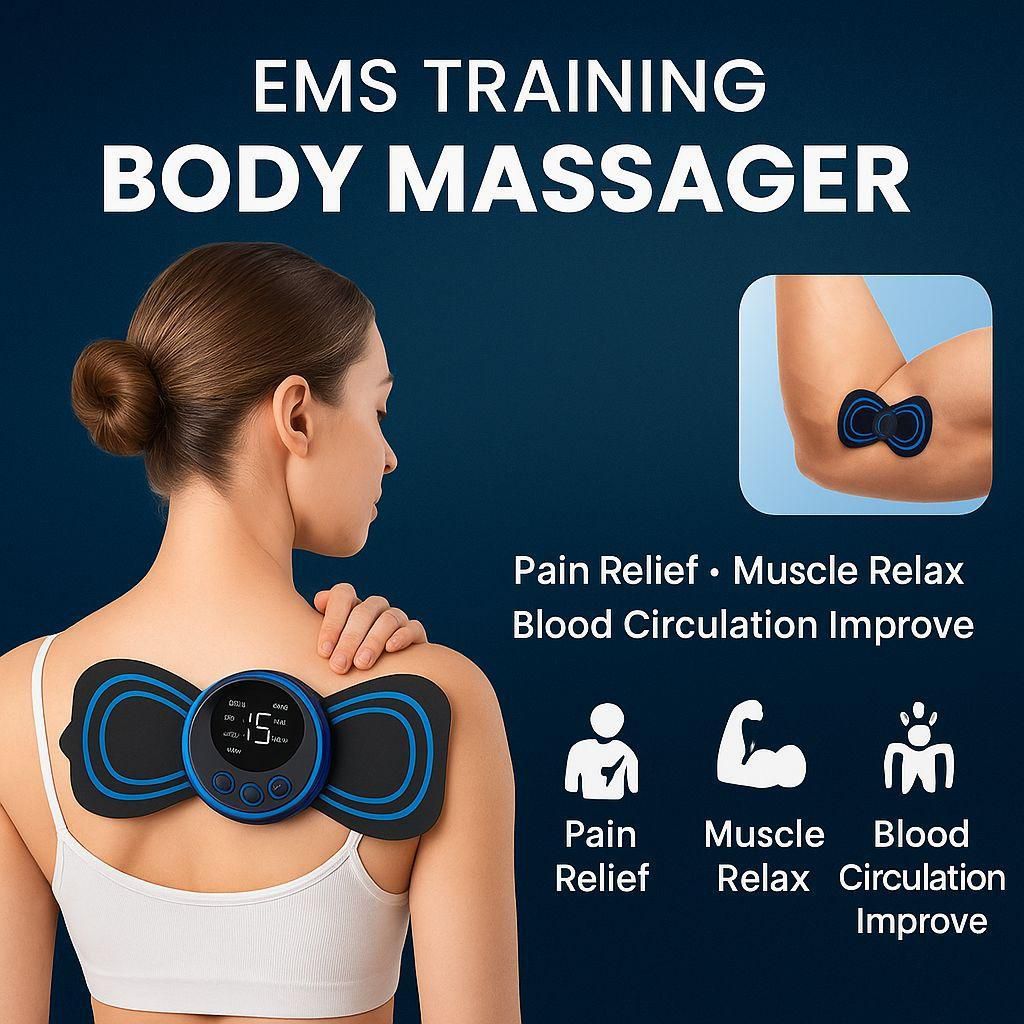 Portable Butterfly Massager with 8 Modes for Blood Circulation  HC
