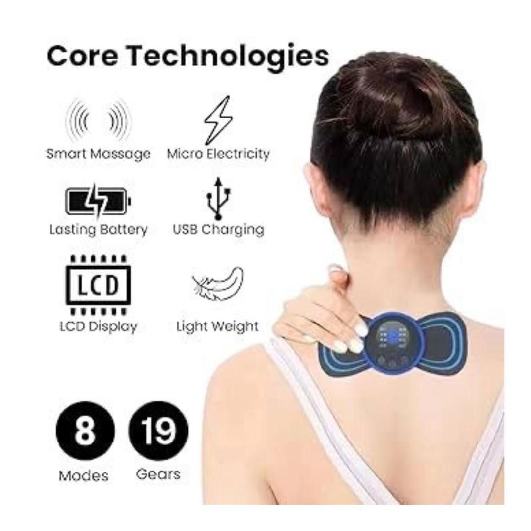Portable Butterfly Massager with 8 Modes for Blood Circulation  HC