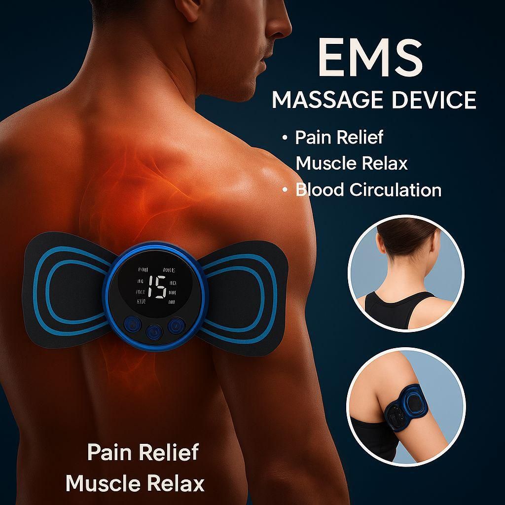 Portable Butterfly Massager with 8 Modes for Blood Circulation  HC