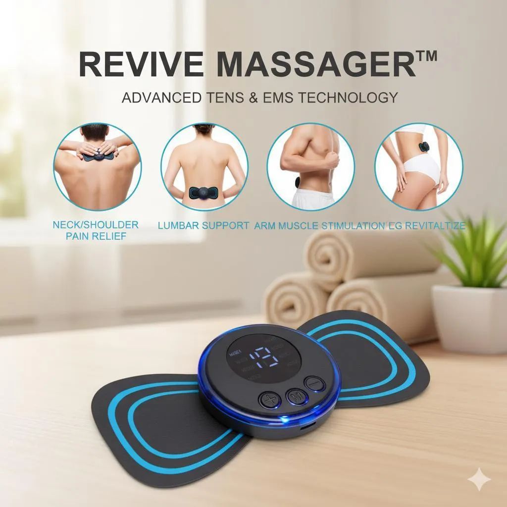 Portable Butterfly Massager with 8 Modes for Blood Circulation  HC